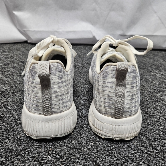 Skechers Bobs Memory Foam Air Cooled Grey & White Low Profile Sneakers Sz 8.5 - Picture 6 of 9